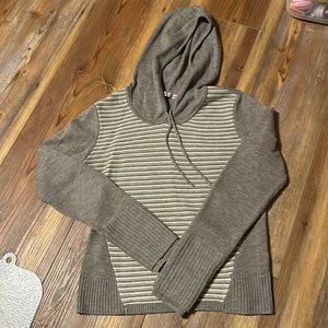 Athleta merino wool sweater with hood